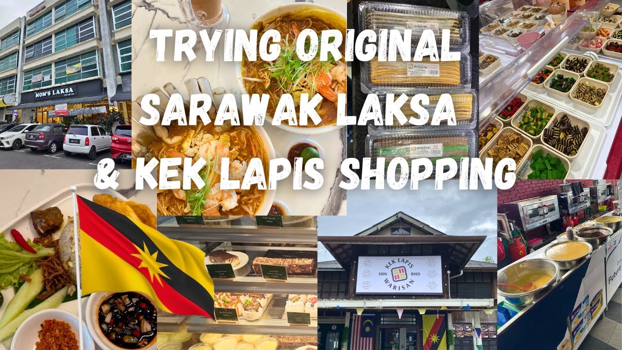 Kuching - Sarawak 🇲🇾 [PART 1]  | Trying Authentic Sarawak Laksa for the First Time! & Cake Shopping