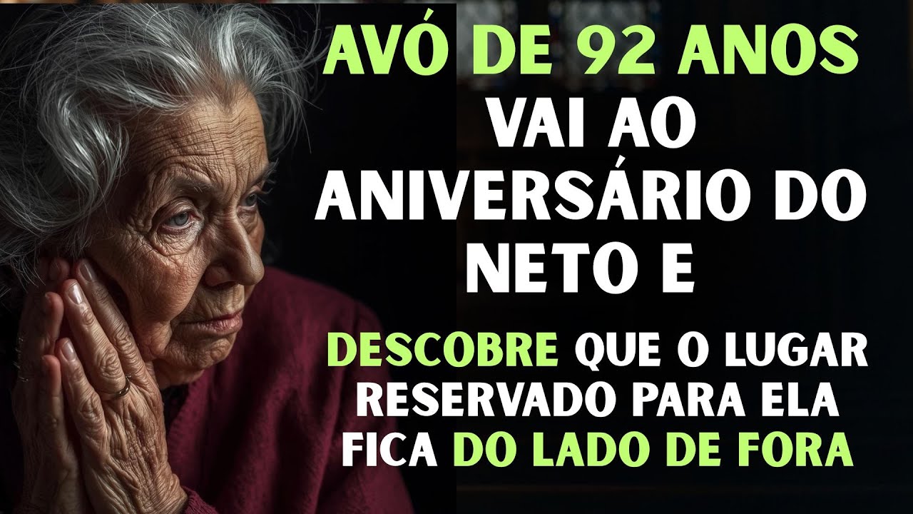 AVÓ DE 92 ANOS vai ao Aniversário do Neto e DESCOBRE Que o Lugar Reservado Para Ela Fica do Lado d