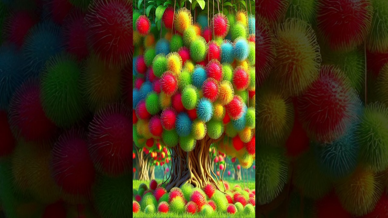 a quick and easy method of planting and propagating rambutan fruit trees. #garden #diy #plants