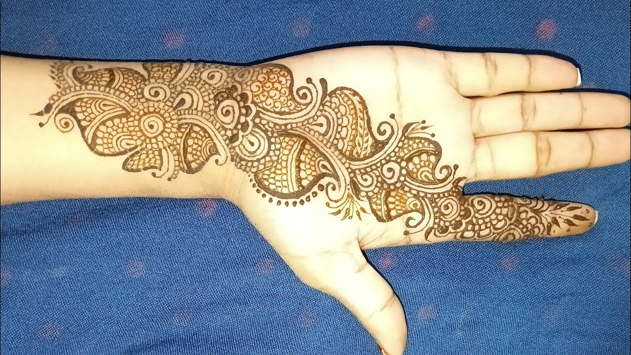 New Aesthetic Arabic Mehandi Design || Special For Beginners Mehandi Design || Front Hand Design 