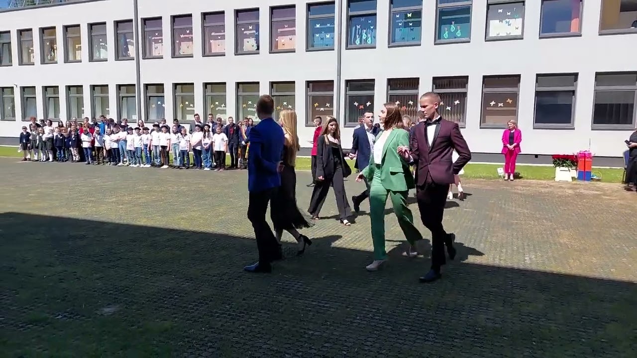 Trakų gimnazija. Paskutinis skambutis, abiturientų polonezas, 2023 05 31