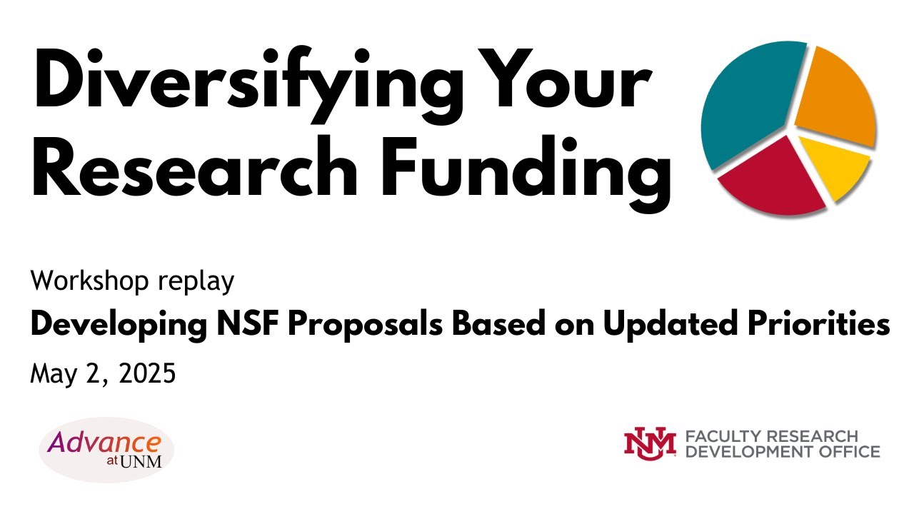 Developing NSF Proposals Based on Updated Priorities