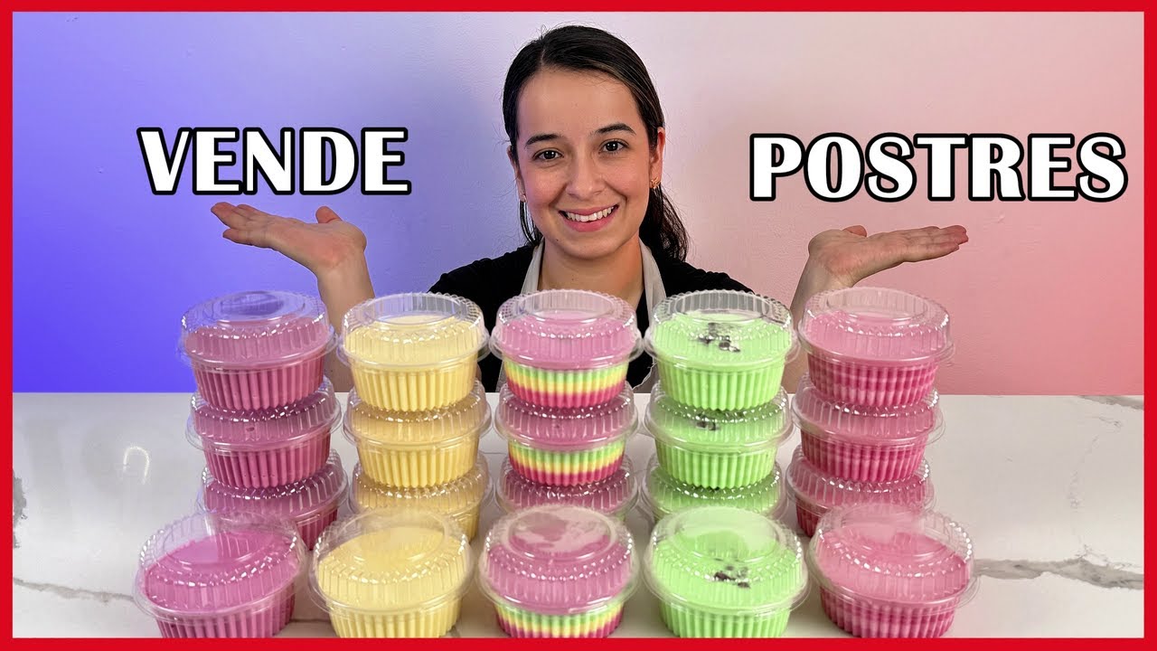 Con Solo 3 Ingredientes SIN HORNO🤑5 Gelatinas Rellenas ECONÓMICOS