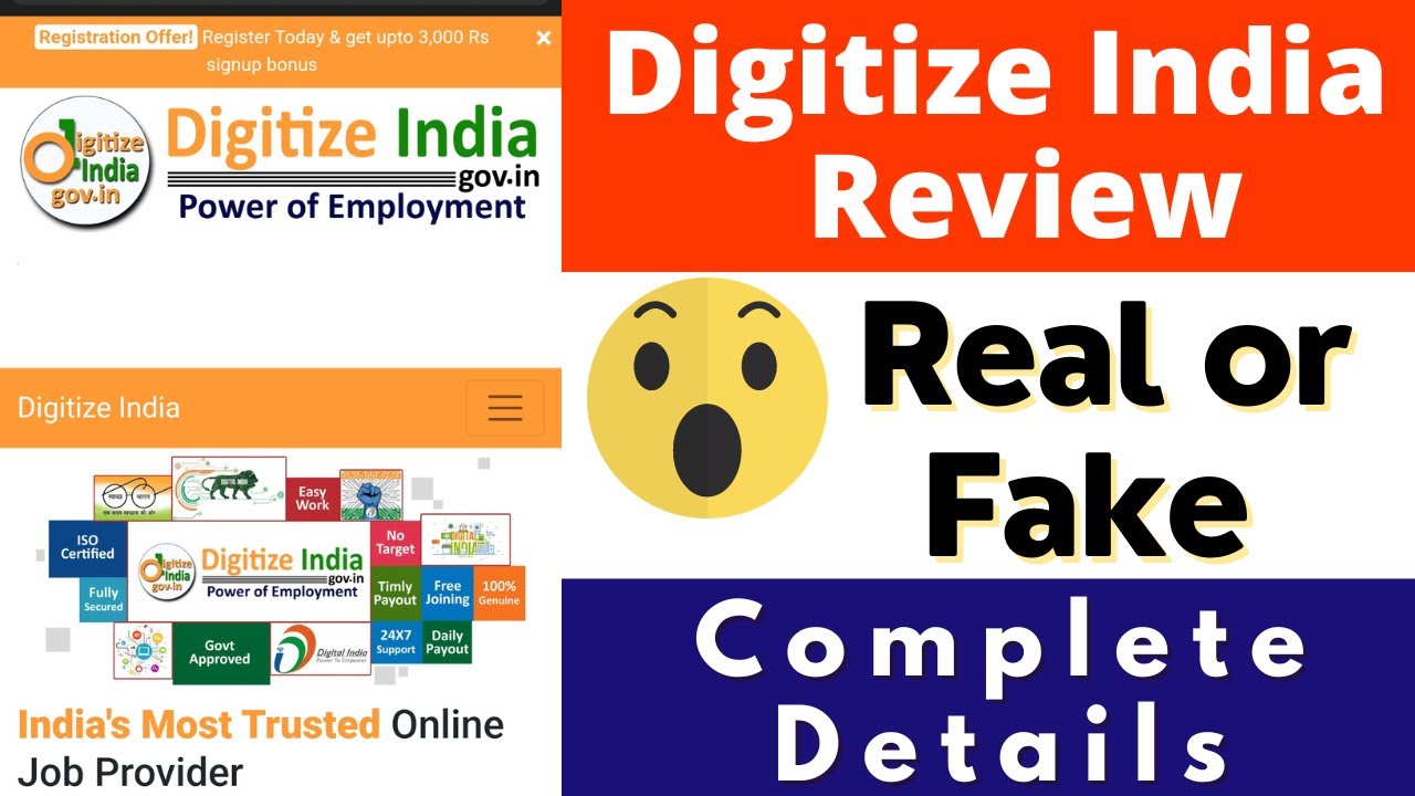 Digitize India Real or Fake | Digitize India Review | Payment Proof | Digitize India Platform Review