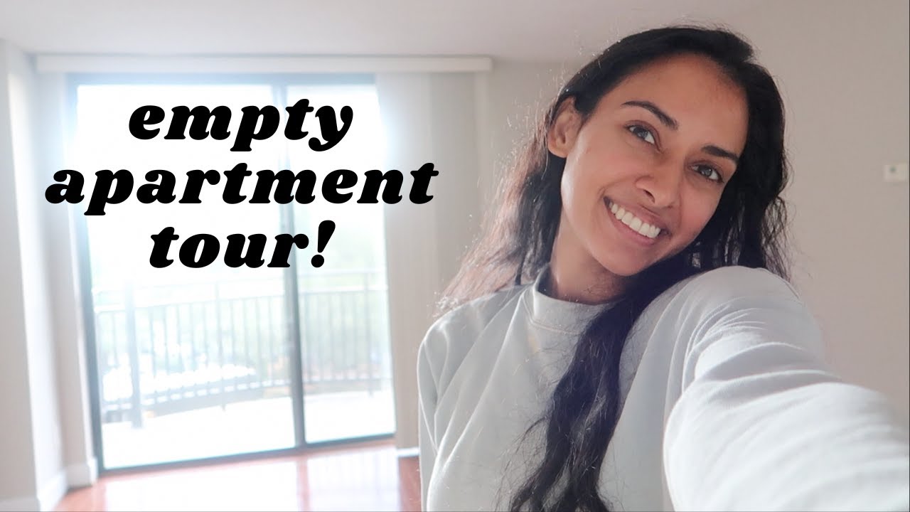 Living alone in medical school! Empty apartment tour