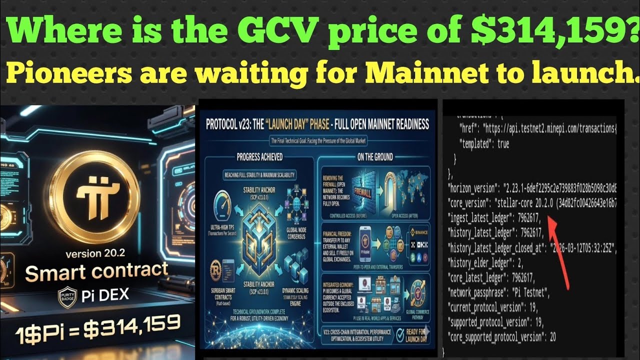 Where Is the GCV Price of Pi ($314,159)? | Pi Network Mainnet & GCV Update