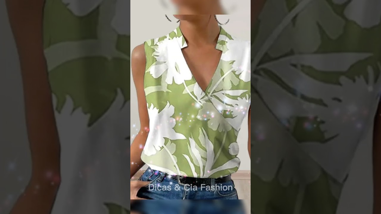 Lindas Blusas femininas Sem Mangas Ideais para o Ver&atilde;o | Dicas de Moda Feminina  ❤️ #shorts