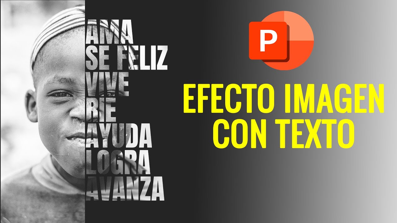 Cómo crear un EFECTO de IMAGEN con TEXTO en PowerPoint.