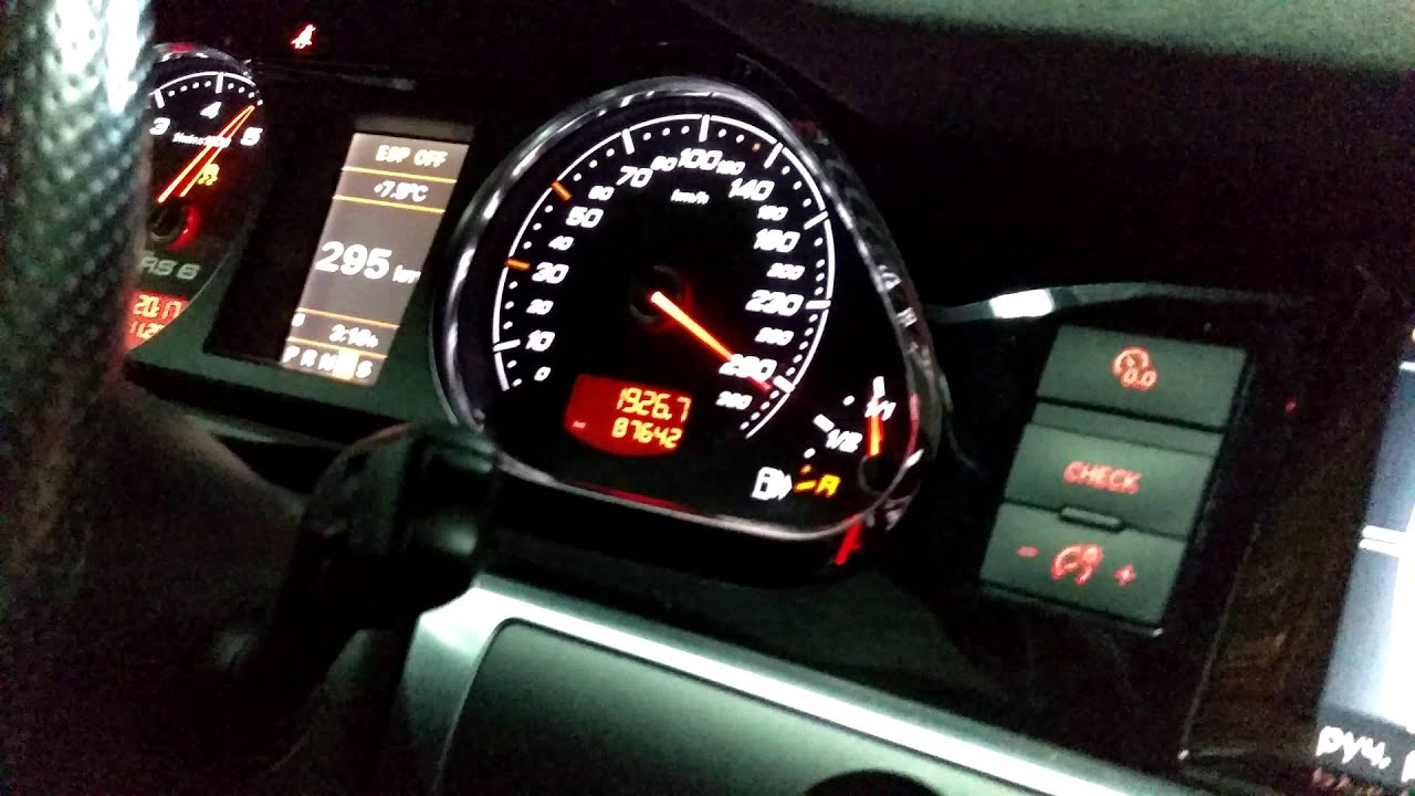 Audi Rs6 Vsperformance st2 Max speed test