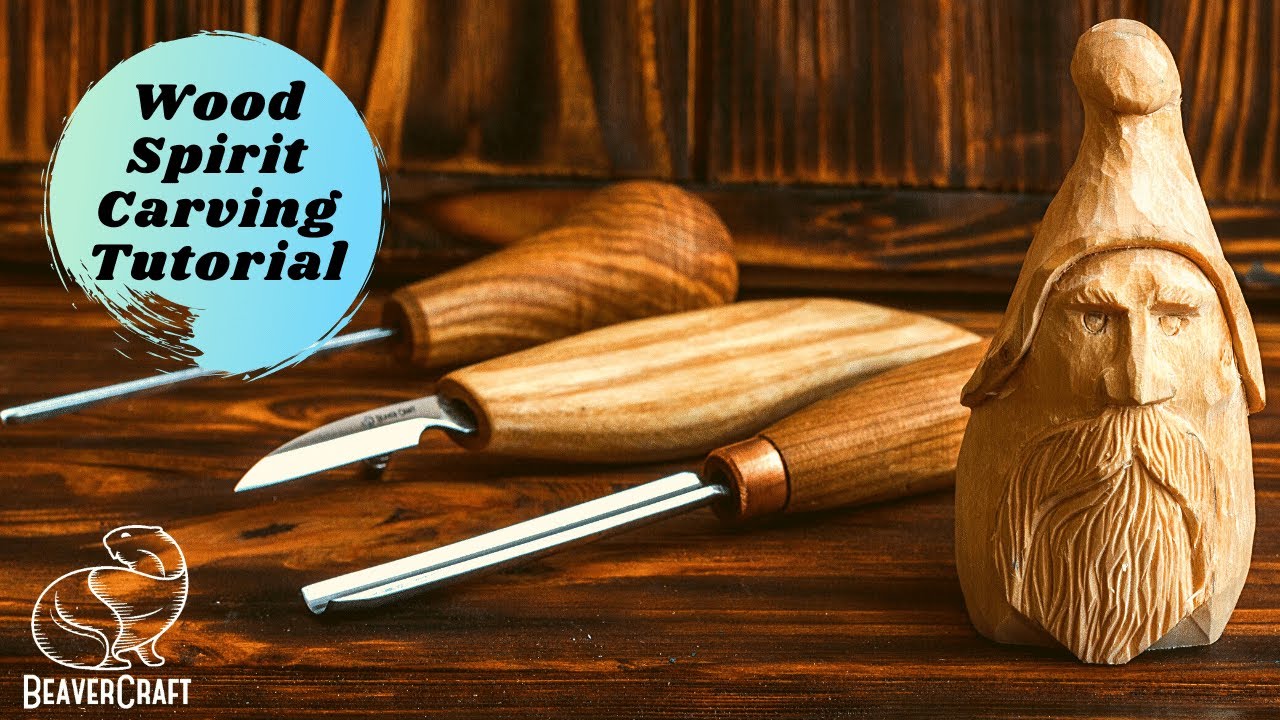 Wood Spirit Carving Tutorial - Carving a Woodspirit Face