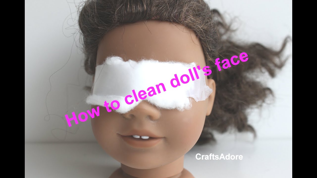 How to clean American Girl doll's face & remove stains ~HD~