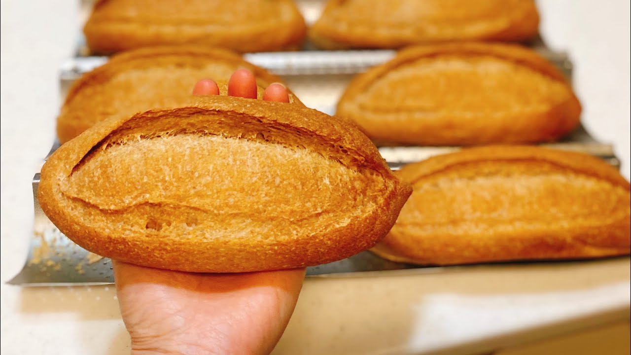 BÁNH MÌ NGUYÊN CÁM, Công thức làm bánh mì nguyên cám cực ngon,cấp tốc dễ thành công. 全粒粉パン、バインミーレシピ