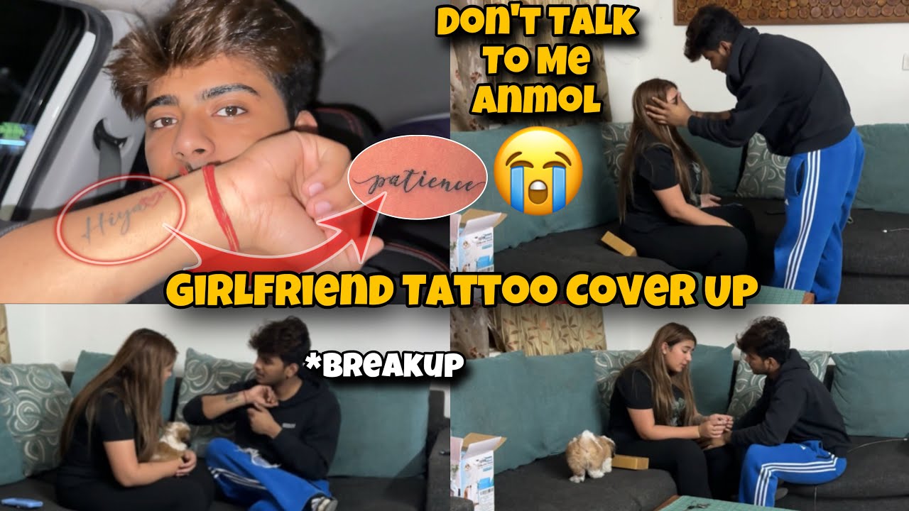 Covering Up Girlfriend’s Name Tattoo 😱* Big Fight *She Got Extremely Angry  😭