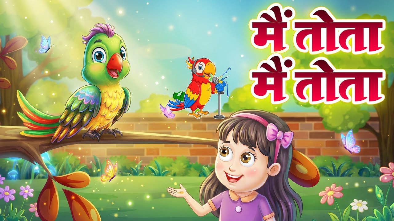 Main Tota Hindi Rhyme | Children Hindi Rhyme | मैं तोता मैं तोता | Kids Channel India | Hindi Rhyme
