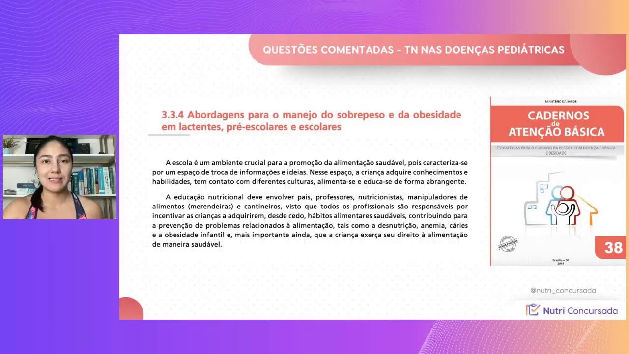 #TREINANUTRI 11/2024: TN NAS DOENÇAS PEDIÁTRICAS - Questões comentadas.