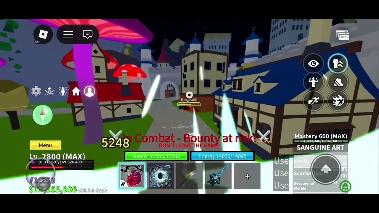 This skibidi trident is so good to pvp in blox fruit 🤑🤑
