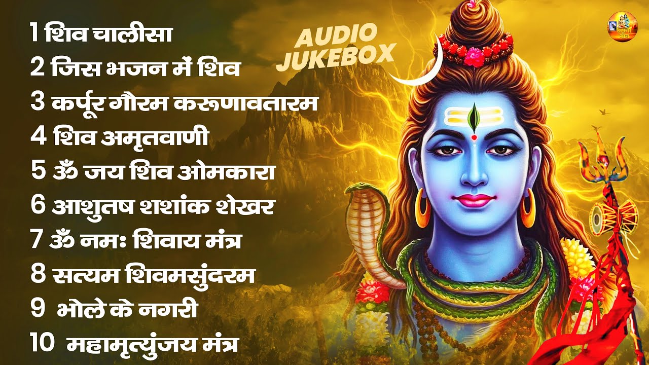 स्पेशल शिव भजन | आशुतोष शशांक शेखर, कर्पुर गौरम करुणावतारम, ॐ नमः शिवाय, शिव अमृतवाणी व शिव चालीसा