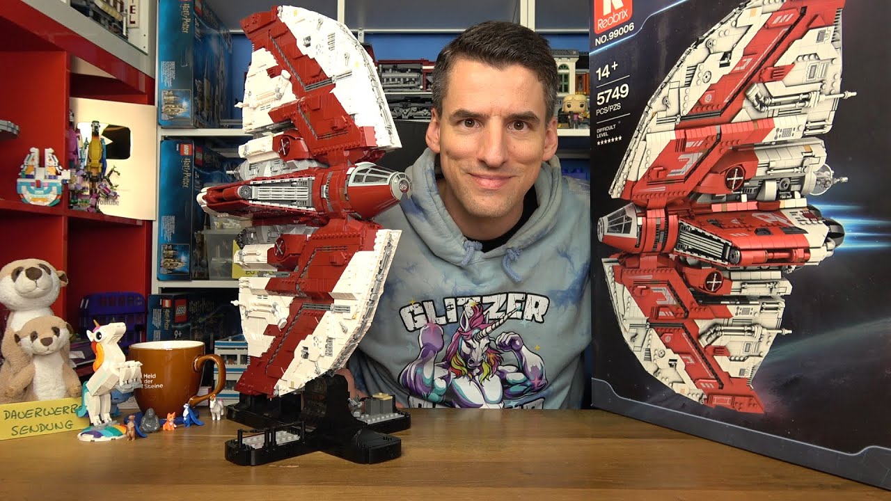 Star Wars aus 5700 Teilen - so geht ein Display-Modell: Reobrix&reg; 99006 T-6 Jedi Shuttle