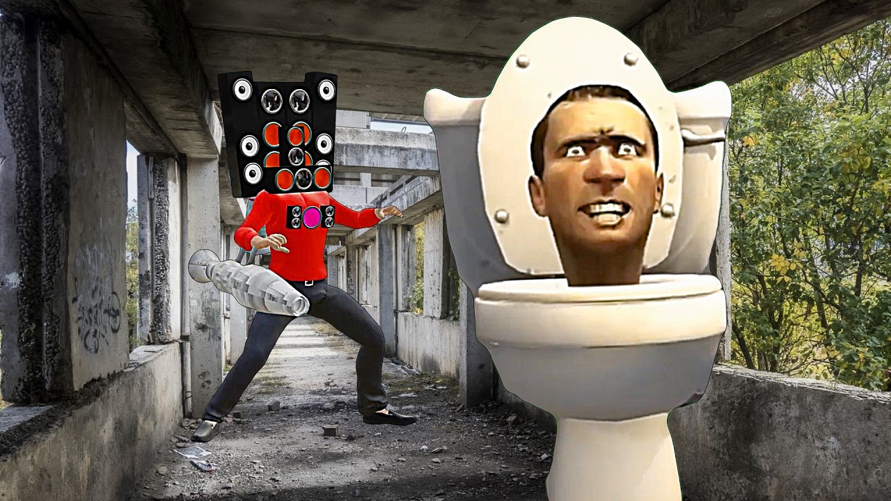 Skibidi Toilet Melawan Speakerman Animasi Dalam Kehidupan Nyata