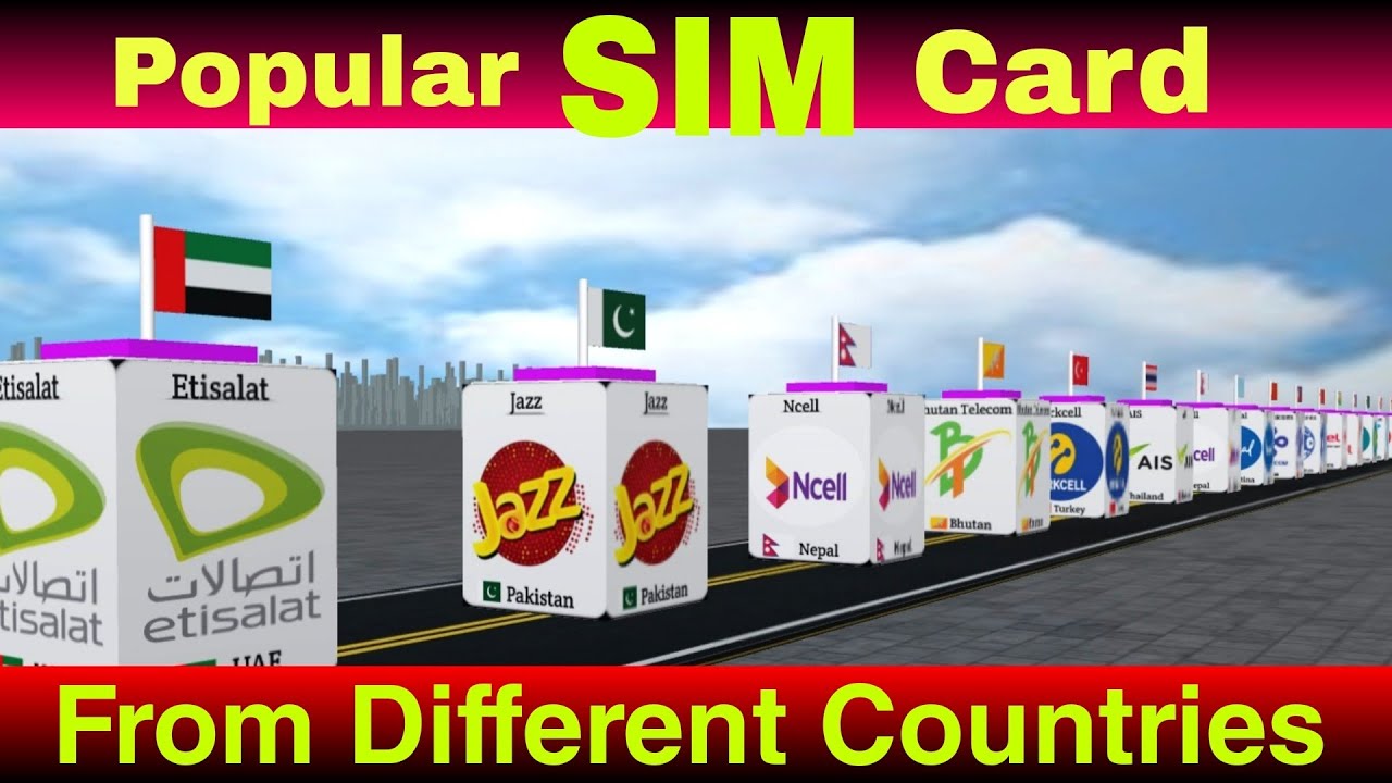 Popular Sim Card From Different Countries 😯🔥