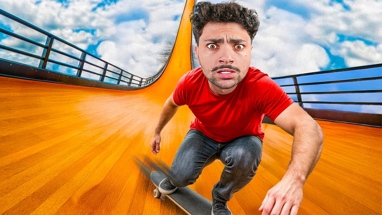 J'ai Tenté de Descendre cette MEGA RAMPE en Skate !