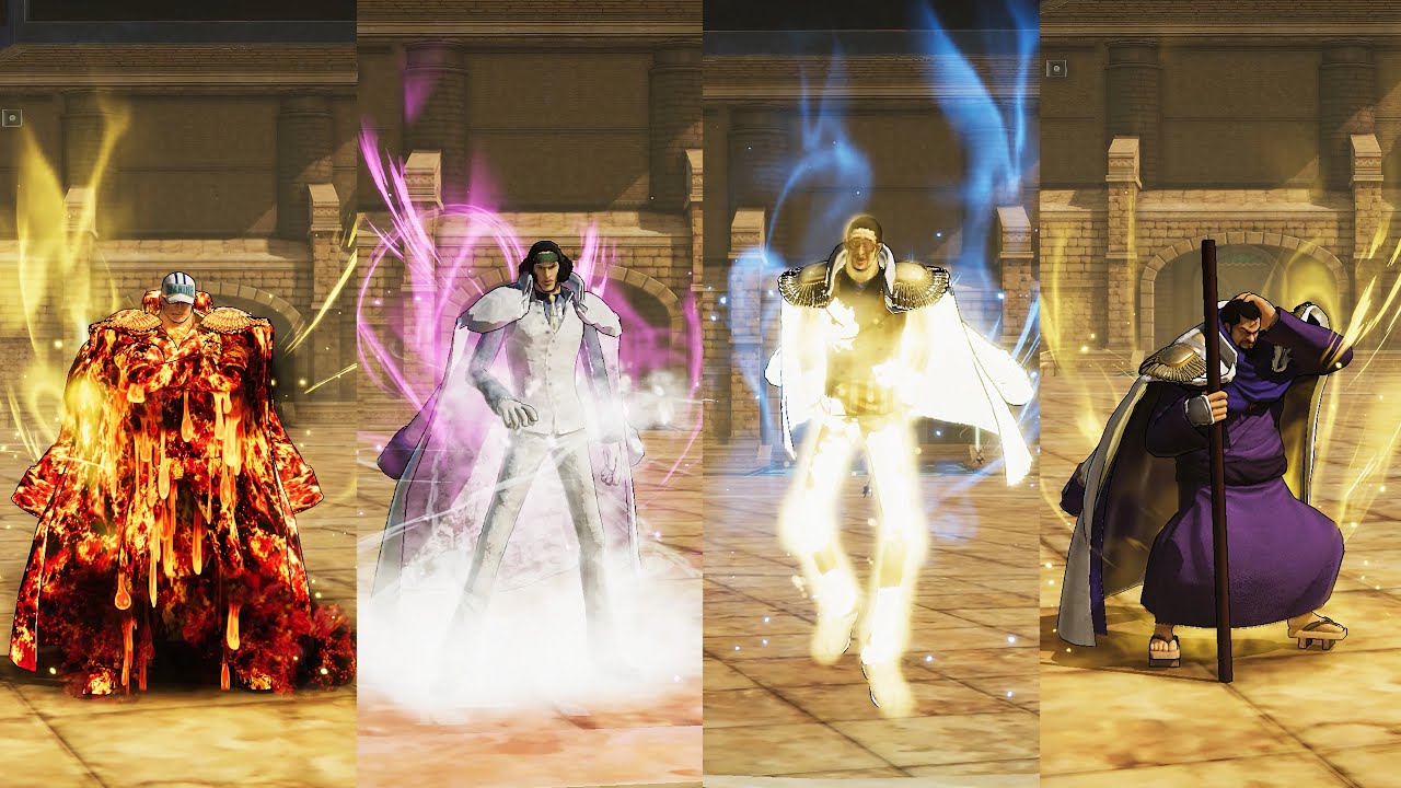 One Piece Pirate Warriors 4 - All Admirals Skills & Ultimate Attacks