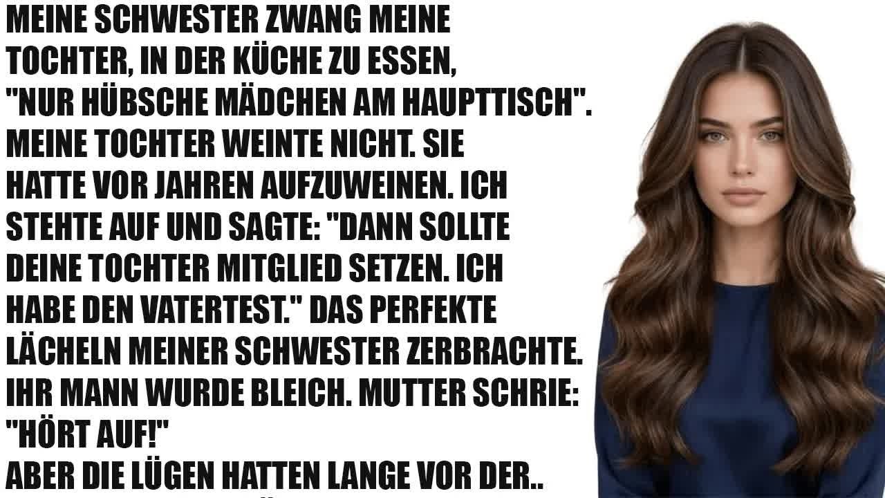 „Nur hübsche Mädchen am Tisch“ – Meine Tochter muss in der Küche essen