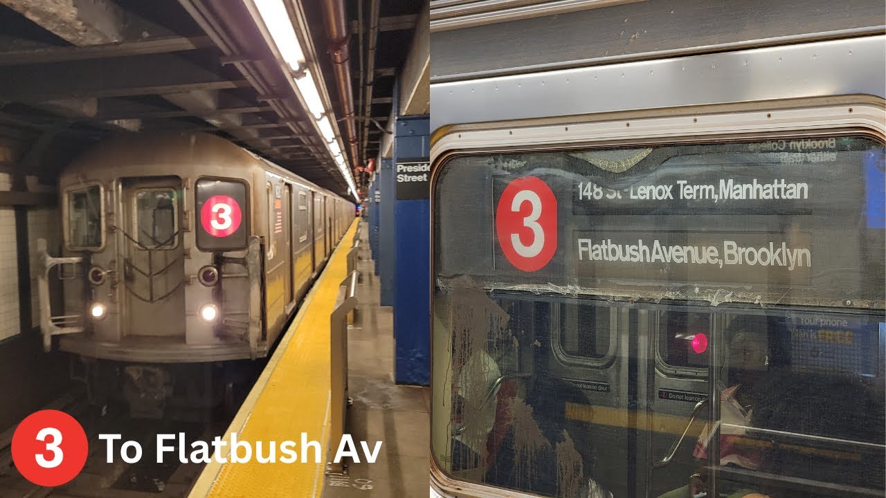 MTA R62 (3) Trains Running To/From Flatbush Avenue-Brooklyn College