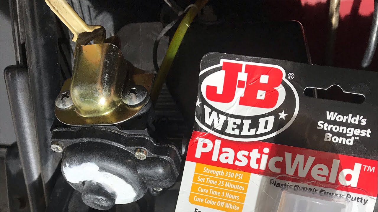 Cracked Plastic Carburetor Float Bowl Repair Using JB Weld PlasticWeld