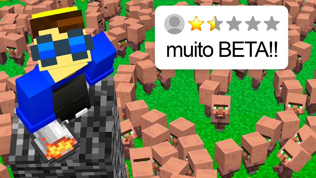 A NOVA ATUALIZAÇÃO do MINECRAFT ta MUITO BETA!!! (nem um pouco aura senhores)
