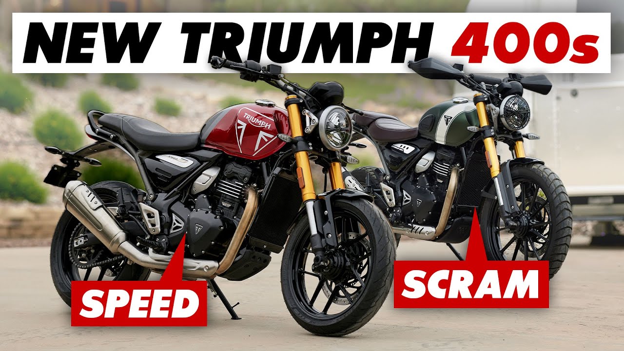 Анонсированы новые модели Triumph Speed ​​400 и Scrambler 400X 2024 года!