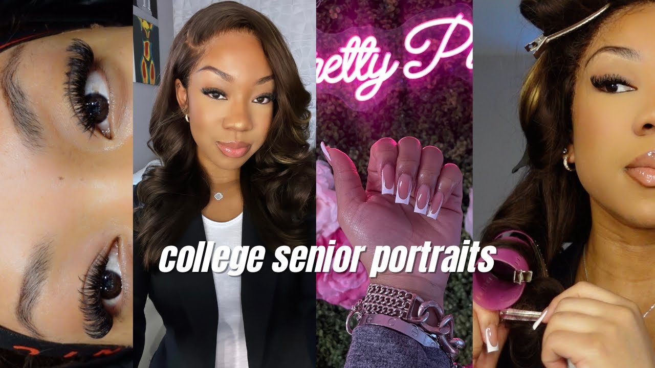 GRWM FOR MY SENIOR PORTRAITS *college edition* (hair, nails, makeup, etc) |MAINTENANCE ROUTINE VLOG
