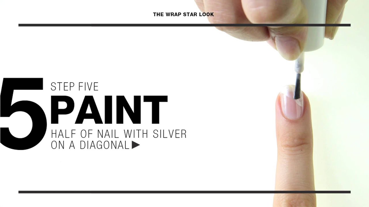 Nail How-To: The Wrap Star Silver Diagonal Look | Sephora