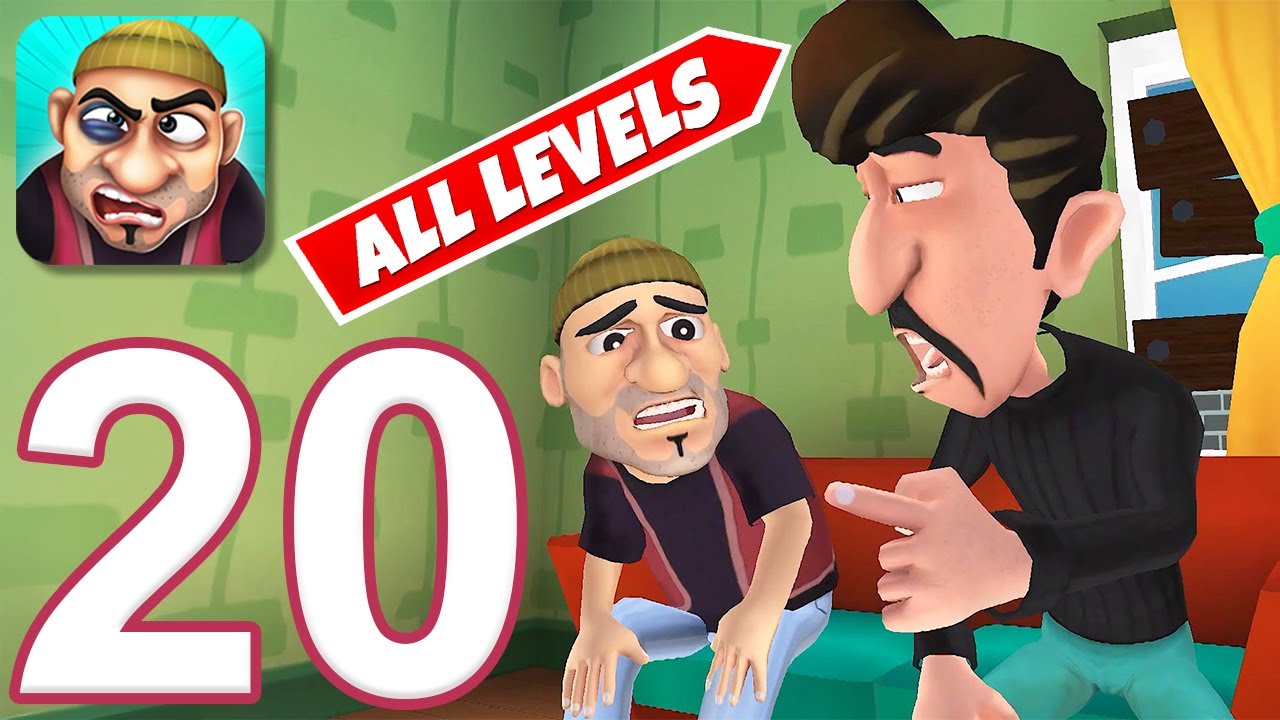 Scary Robber Home Clash - Gameplay Walkthrough Part 20 - All Levels (iOS, Android)
