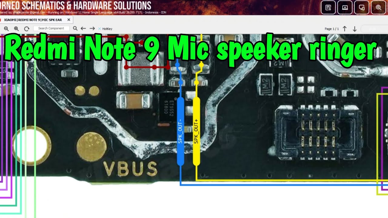 Redmi Note 9 Mic Speaker Ringer Problem Solution Diagram | Redmi Note 9 Ringer Ways Diagram