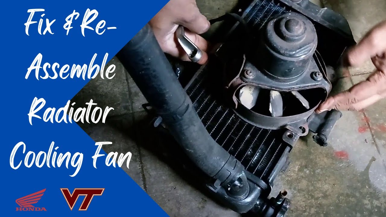 How To Fix Slightly Seized Radiator Fan & Reassemble | Honda VT 250F