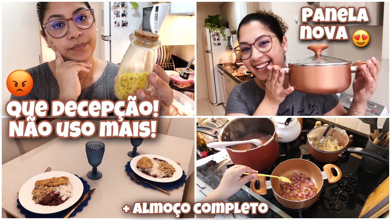 VLOG 😕 NÃO USO MAIS! 😍 COMPREI UMA PANELA 😋 FIZ ALMOÇO COMPLETO COM VOCÊS - Simplifique