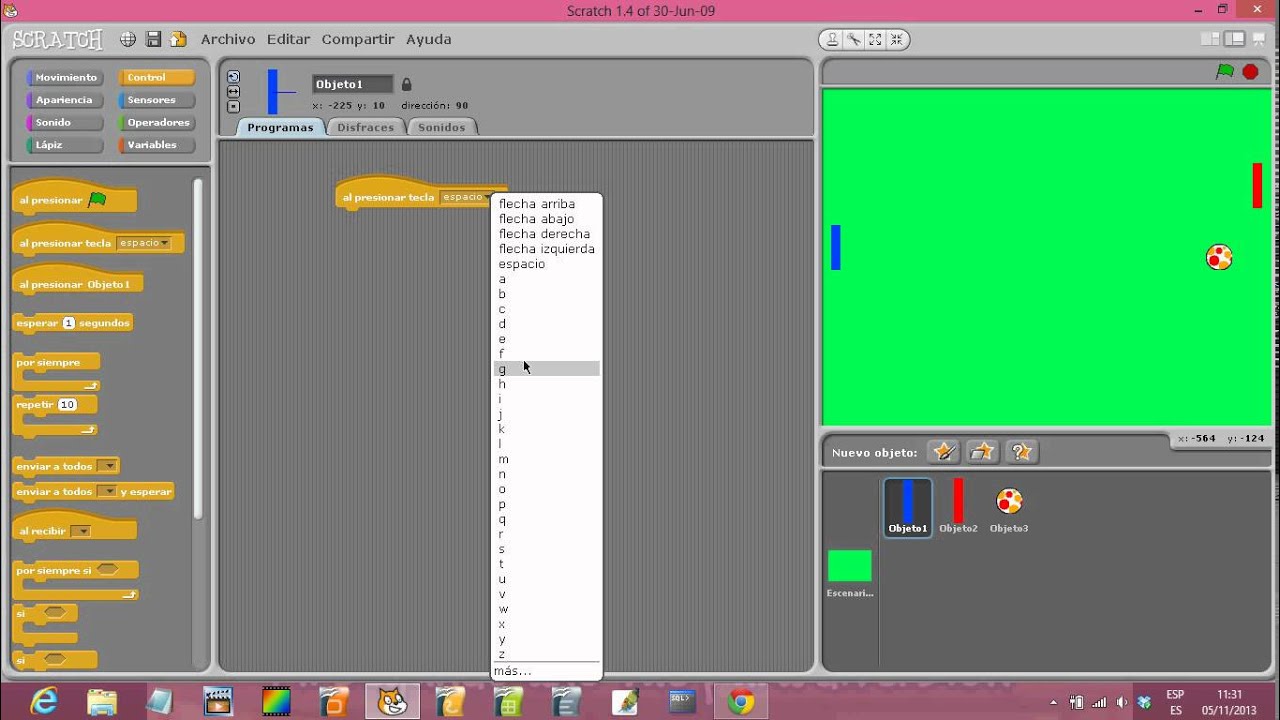 Tutorial de como hacer el juego de Pong en Scratch