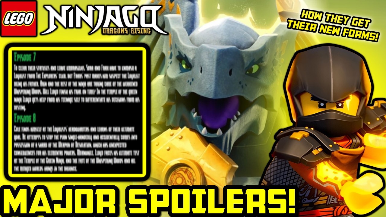 Огромные спойлеры к сюжету 4 сезона! 👀 Новости и обновления 4 сезона Ninjago Dragons Rising!