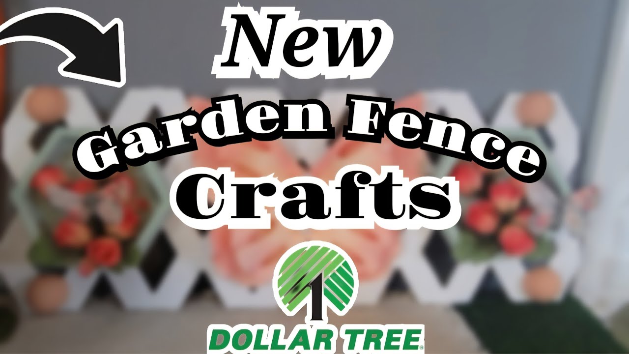 EASY DIY Crafts using Dollar Tree Garden Fences #diy #craft #dollartree #wood 