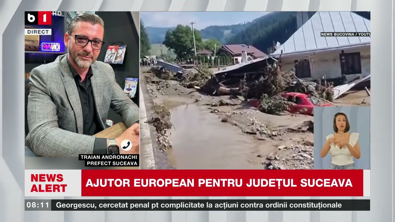 TR. ANDRONACHI, PREFECT JUD  SUCEAVA, DESPRE AJUTOR ISTORIC EUROPEAN PENTRU JUDEȚUL SUCEAVA
