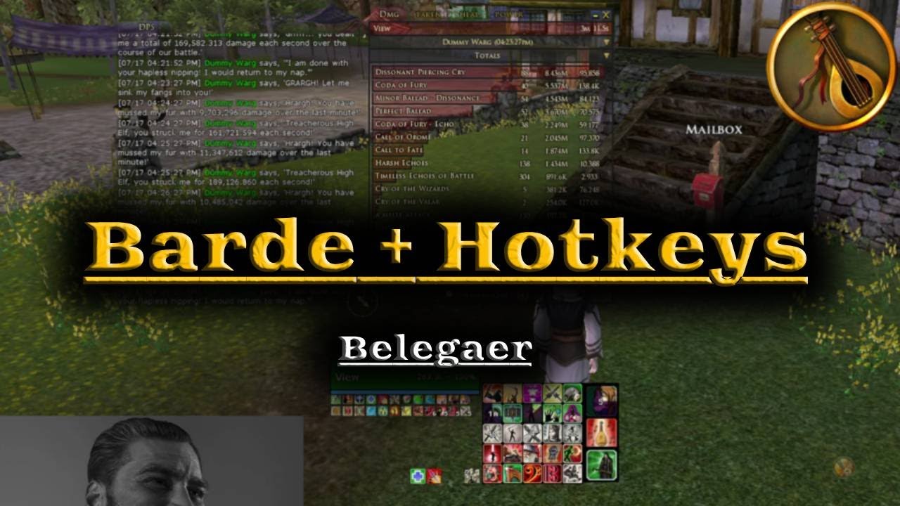 HDRO | Barden/Minstrel Parse | Hotkey Layout