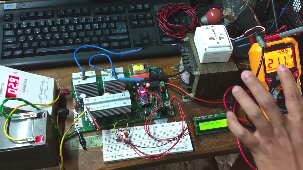 350 W Pure Sine Wave Inverter with CC CV Charging, Automatic Changeover [Rev. 2] + Giveaway
