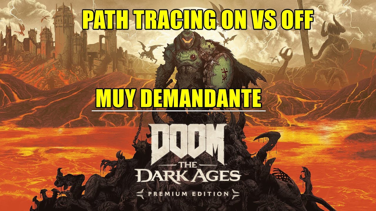 ⭐​EL PATH TRACING EN DOOM ES MUY DEMANDANTE⭐​ON VS OFF⭐​
