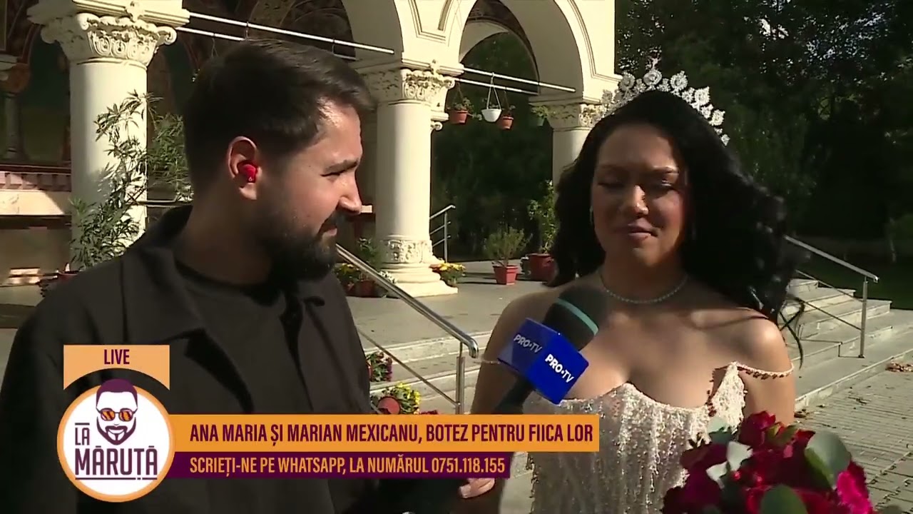 Ana Maria și Marian Mexicanu, botez pentru fiica lor