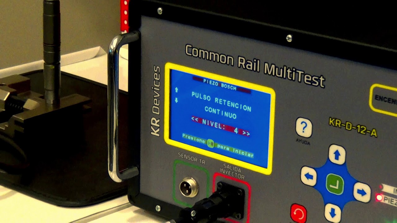 Medición de parámetros eléctricos inyector common rail piezo eléctrico