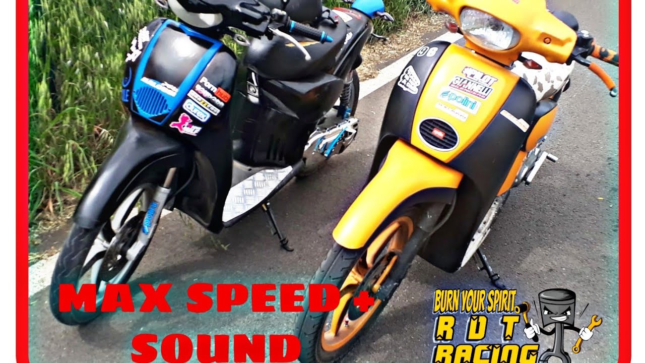 MAX SPEED SCARABEO 50 2T E SCARABEO 70CC TOP NERO (+ sound)