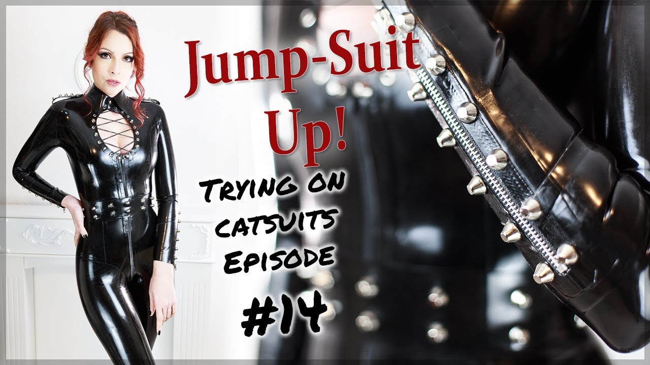 JumpSuit Up! No.14: Shiny Latex Catsuit by Cathouse Clothing 🖤