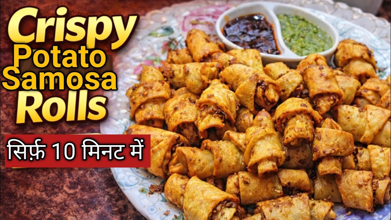 गारंटी है एक बार खाओगे तो रोज बनाओगे 😍 | सिर्फ 10 मिनट में Crispy Aloo Roll