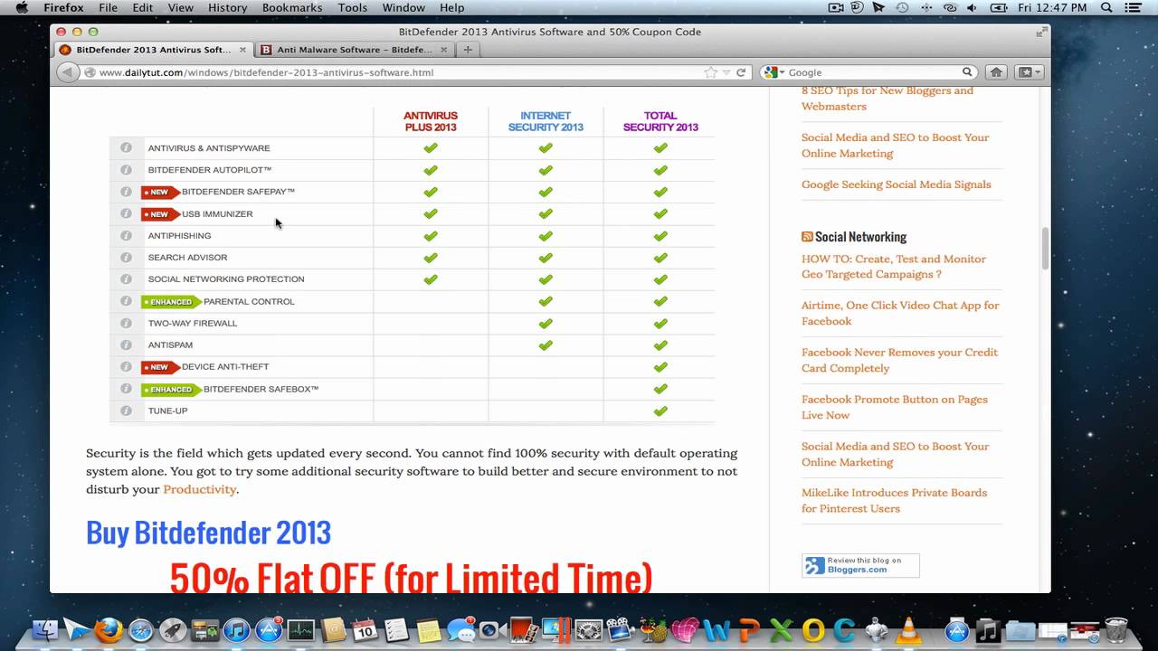 50% Bitdefender Discount Coupon 2013/2017 (updated)
